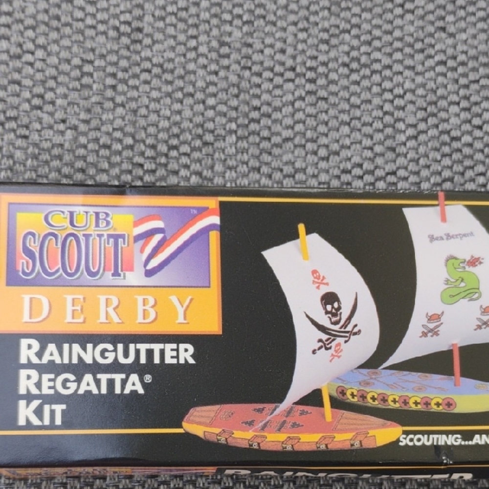Cub Scout Derby Raingutter Regatta Kit - Black, Yellow, White